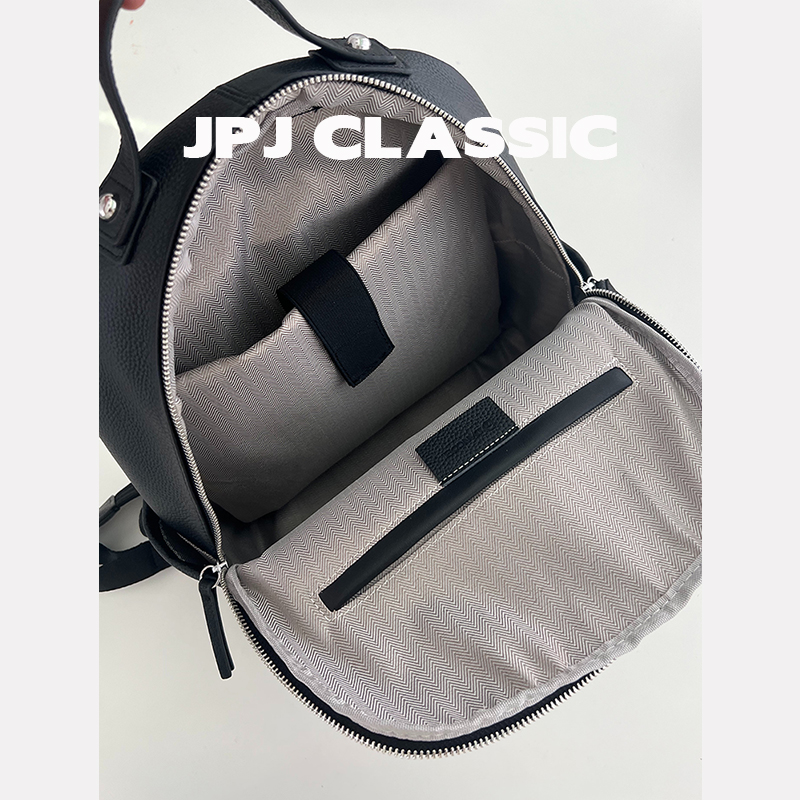 jpjclassic头层牛皮女大容量双肩包 jpj双肩背包