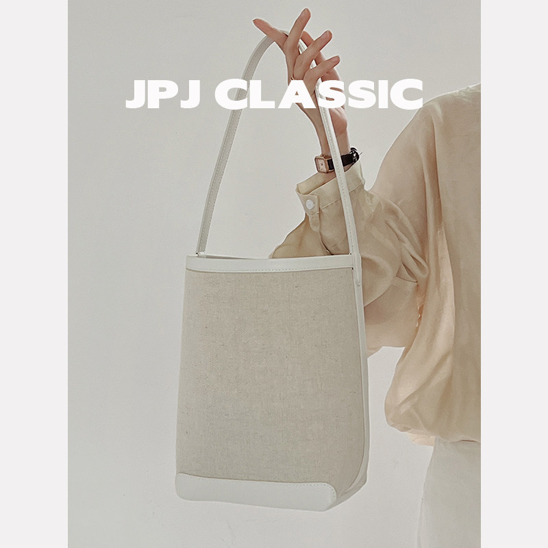 jpjclassic帆布水桶包托特包女日韩甜酷风腋下包百搭通勤包慵懒风