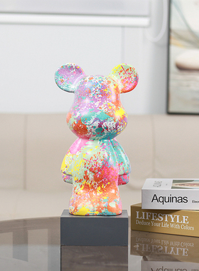 网红熊摆件客厅电视柜