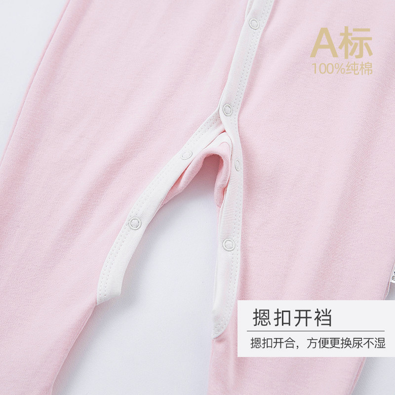 巴布乐园秋冬纯棉新生儿哈衣睡衣 巴布乐园连身衣/爬服/哈衣