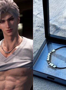 恋与深空秦彻同款项链女锁骨链cos日常百搭小众乌鸦哥毛衣链女款