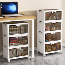 Free installation of storage cabinets Home Living Room Toys Snacks Three Open Doors Lockers Bedroom Clothing Finishing Cabinet