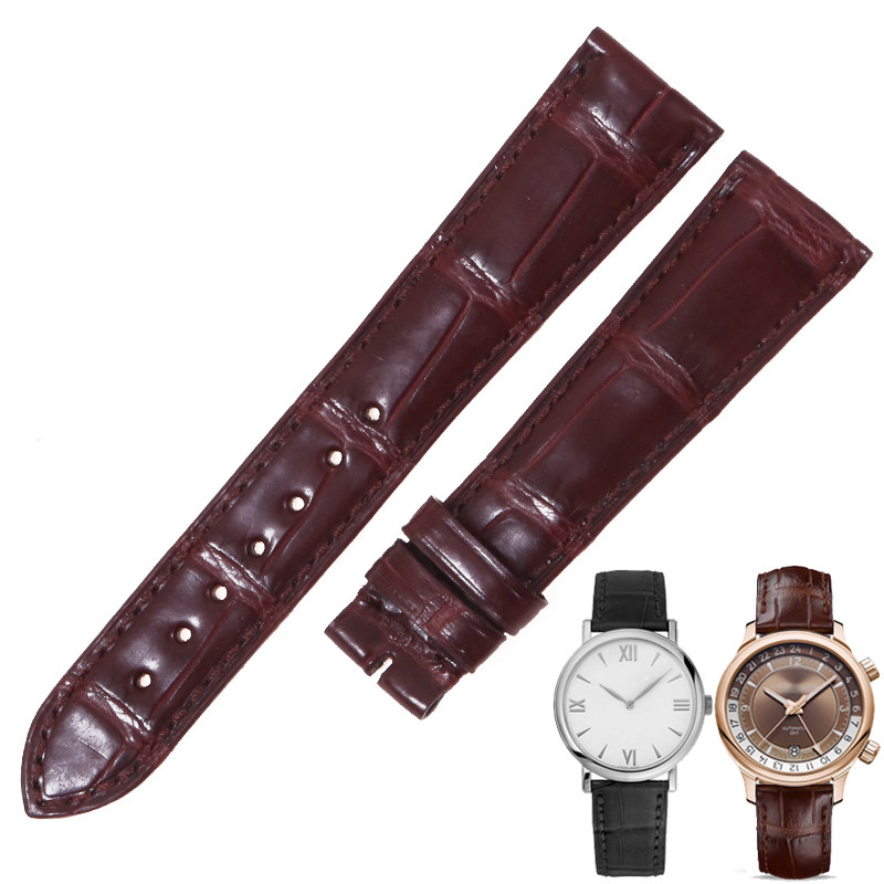 适合肖邦萧邦美洲鳄鱼皮表带带男表 征途手表配件