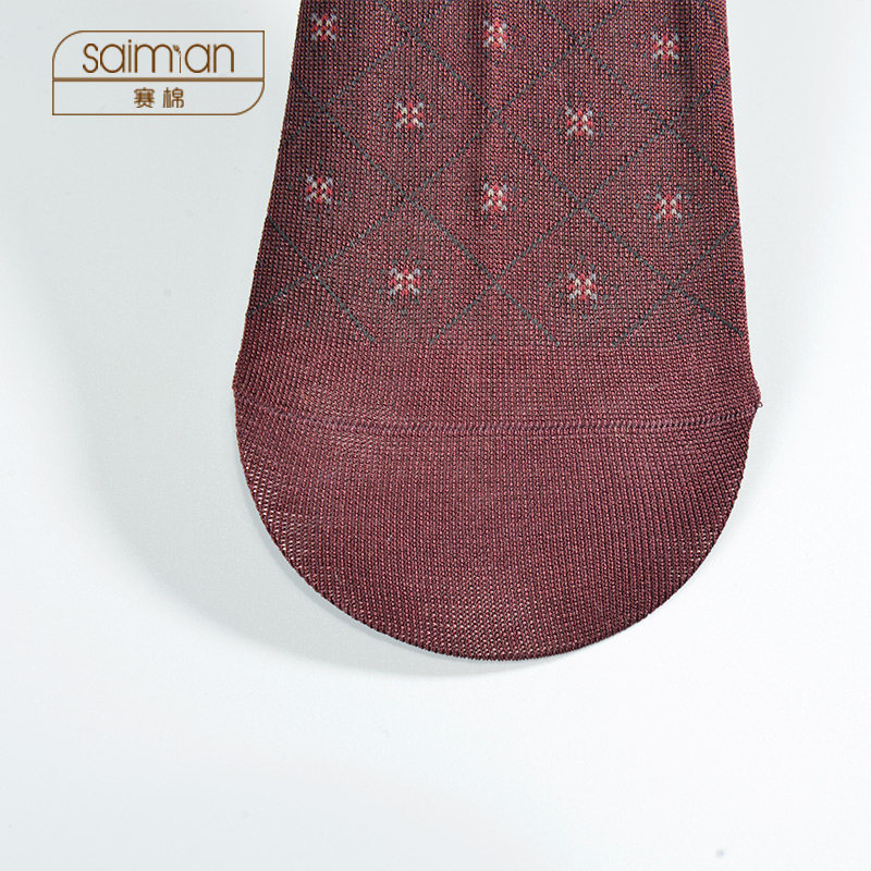 丝光棉透气提花抗皱商务长皮鞋袜子 赛棉短袜/打底袜/丝袜/美腿袜