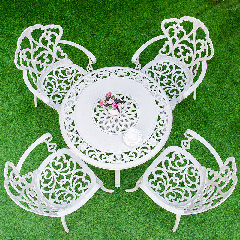 户外桌椅铸铝庭院室外露天阳台花园简约防水防晒铁艺休闲桌椅组合,淘宝优惠券,粉丝福利购,淘宝优惠卷