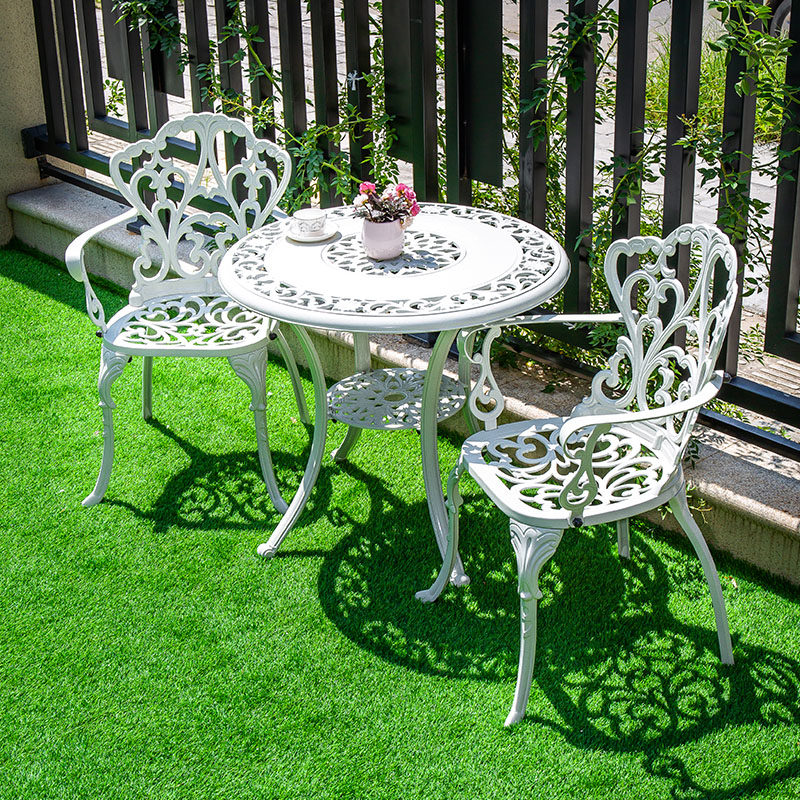 户外桌椅铸铝庭院室外露天阳台花园简约防水防晒铁艺休闲桌椅组合,淘宝优惠券,粉丝福利购,淘宝优惠卷