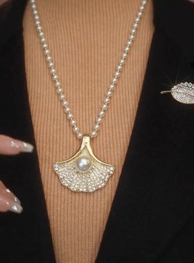 小众设计感银杏叶项链