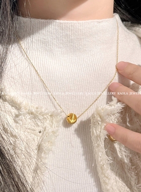 路路通18K金转运珠纯银