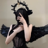 Ангел приходит в Хэллоуин Крылья/Кольцо Бога бедно