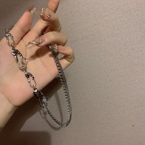 Tide, булавка, летнее ожерелье, цепочка до ключиц, аксессуар, легкий роскошный стиль, популярно в интернете