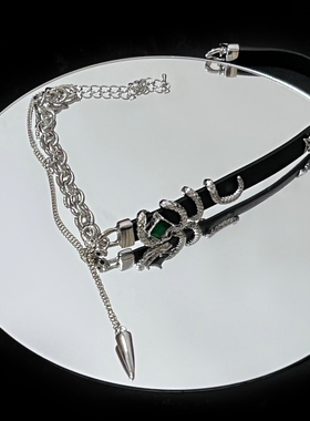 choker拼接项圈女脖颈链高级感