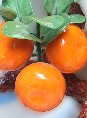 桔子树中式风好意头办公室装饰品