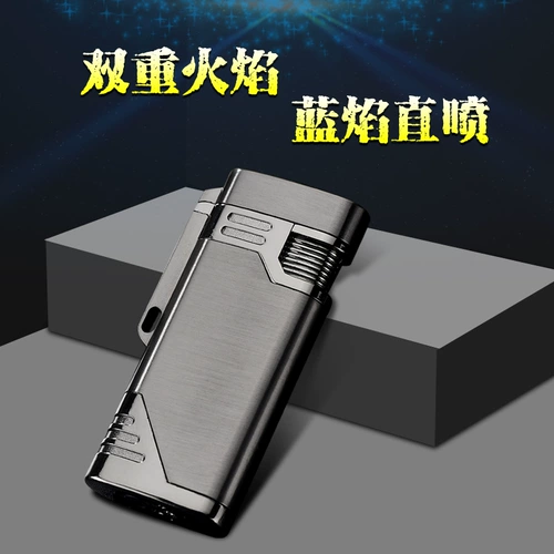Ветрозащитная портативная креативная синяя зажигалка, подарок на день рождения