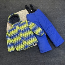 Children Ski Suit Girls Outdoor Thickening Gushed Waterproof Windproof Warm Boy Baby Ski Pants