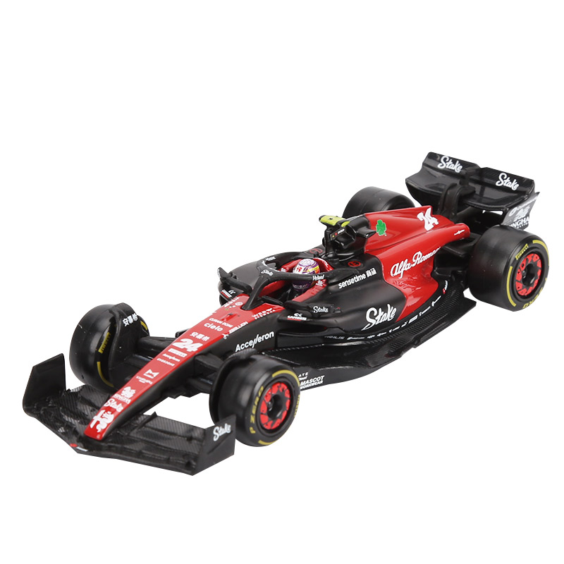 比美真1:43周冠宇阿尔法罗密欧C43方程式赛车F1模型合金车模 - 图0