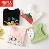 Весенняя футболка, хлопковый детский весенний демисезонный лонгслив для девочек, в западном стиле, детская одежда