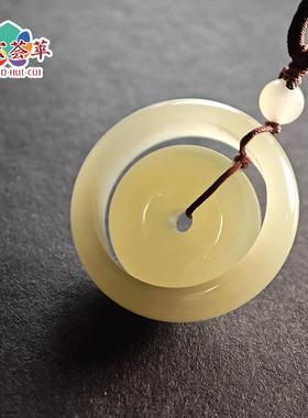 天然翡翠吊坠玉石玉佩男女款