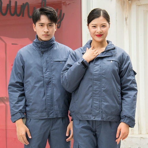 Раздельный демисезонный удерживающий тепло пуховик для работы, увеличенная толщина