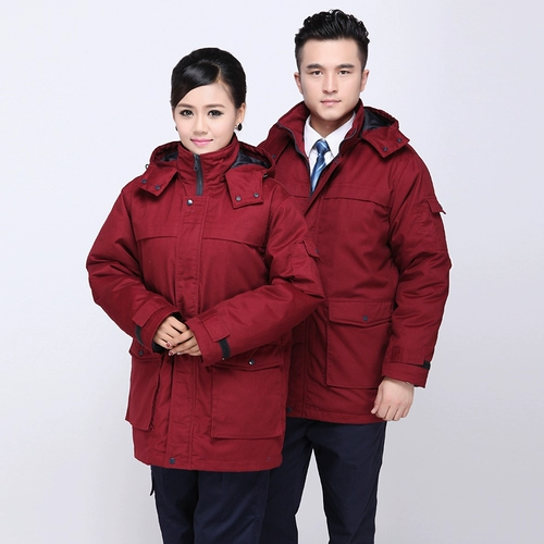 Зимний пуховик для работы, охлаждаемый комплект, увеличенная толщина