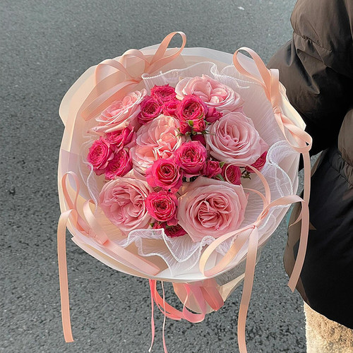 1cm大卷纯色丝带手工DIY缎带蝴蝶结鲜花包装织带蛋糕烘焙婚庆彩带 - 图1