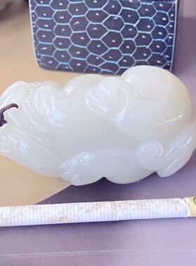 新疆和田玉籽料貔貅手把件清仓