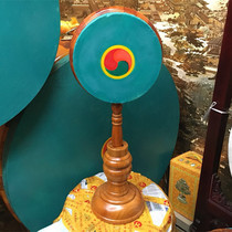 The Tibetan Buddhist drum belt takes the Tibetan Buddhist Ancestral Law Drum with a base diameter diameter 25cm large drum