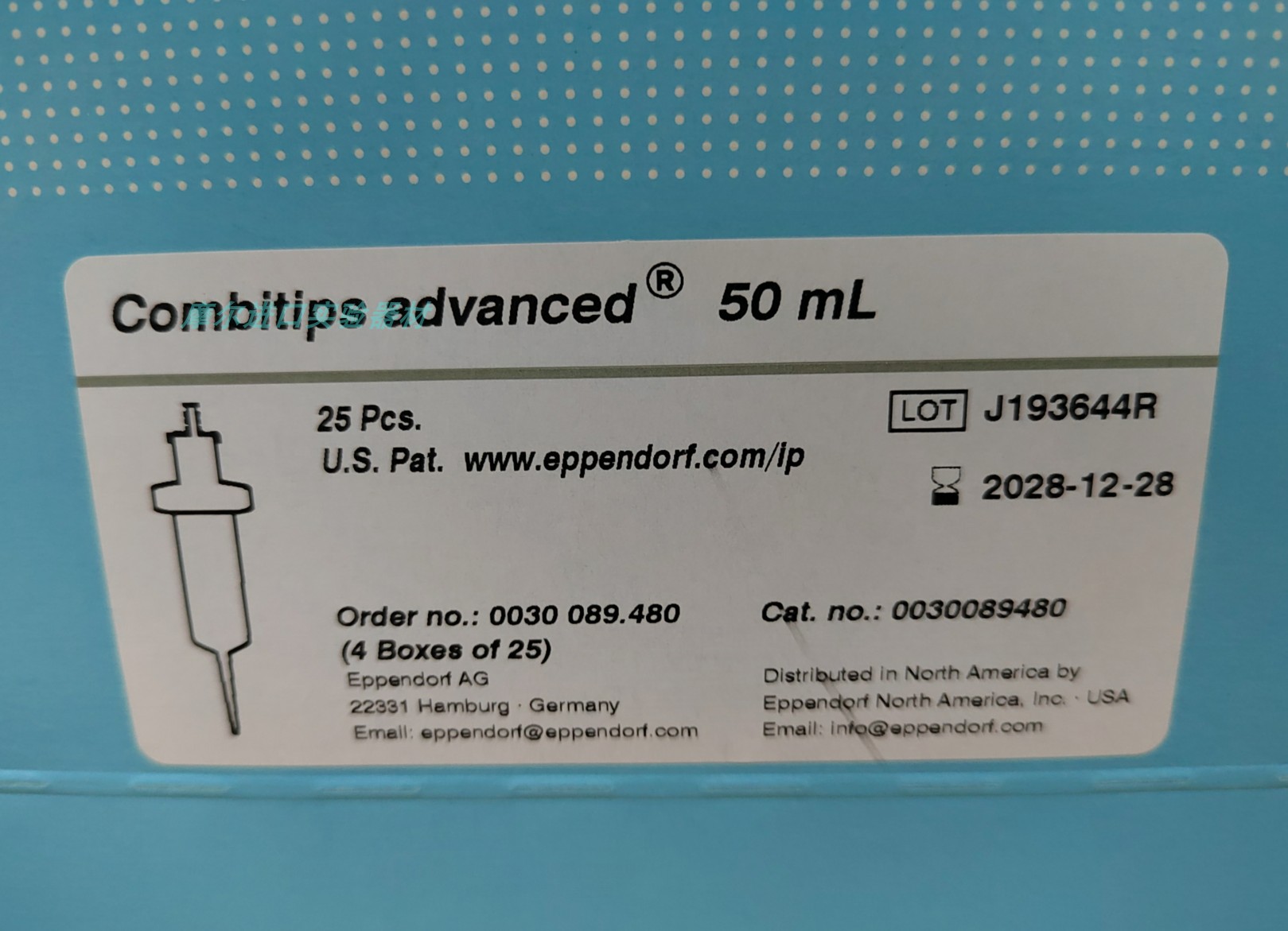 艾本德eppendorf 分液管50ml 连续分液器吸头 标准级 0030089480 - 图1