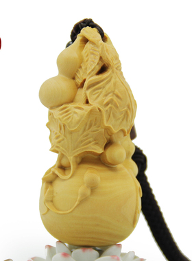 小叶汽车挂件工艺品木雕