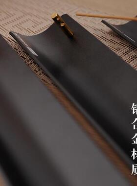 极简约现代铝合金属沉香薰线香插可水洗易清理香座创意家用卧香炉