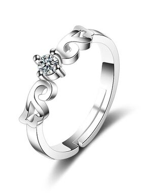 韩版新款戒指天使之翼情侣戒指