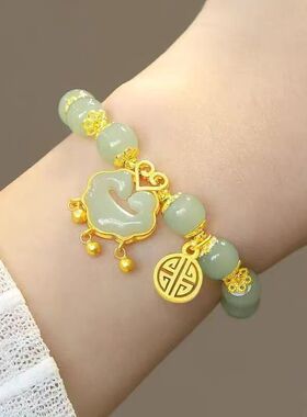 如意平安锁热销手链女ins设计送