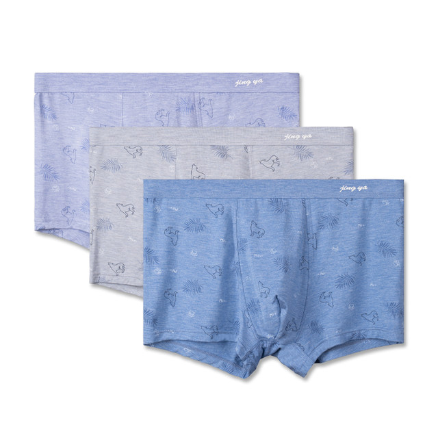 Jingya Men's Printed Antibacterial Square Corner
