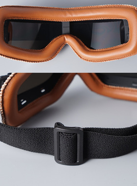 摩托车哈雷风镜机车头盔护目镜