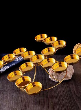 北斗七星南斗六供佛酥油灯座烛台