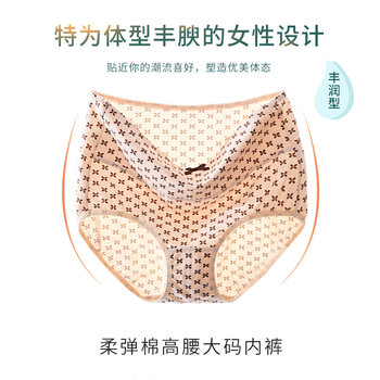 Deanfun/dieanfen ແມ່ຍິງ underwear ແອວສູງຂອງແມ່ຍິງຝ້າຍ hip-ກວມເອົາສະດວກສະບາຍ tummy-ຄວບຄຸມ pants ຂະຫນາດໃຫຍ່ pants sexy summer