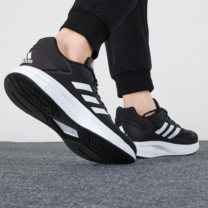 Adidas阿迪达斯跑步鞋男2022春季新款DURAMO 10低帮运动鞋GW8336 - 图1