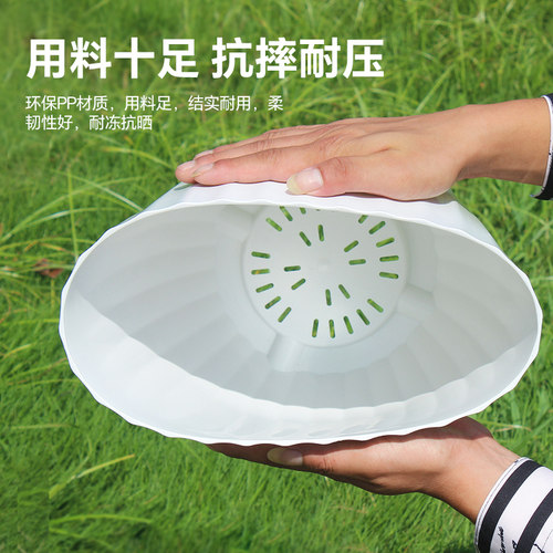 大口径花盆轻奢高级感花盆家用大号室内客厅简约塑料盆栽盆天堂鸟 - 图1