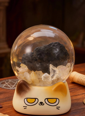 喵晶晶水晶动物盲盒摆件