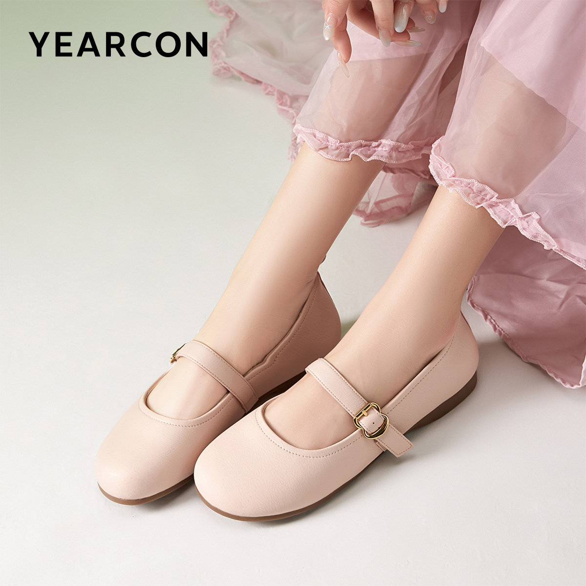 意尔康女鞋2025秋季新款单鞋法式通勤玛丽珍鞋配裙子女士皮鞋低跟,淘宝优惠券,粉丝福利购,淘宝优惠卷