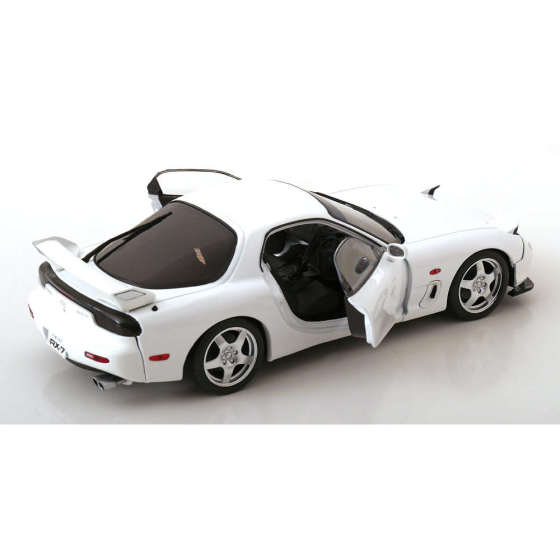 1 18 Solid Mazda RX-7 FD3RS 2001 car model collection ornaments alloy door flip light