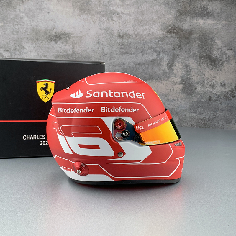 1:2 Bell 法拉利Ferrari SF-23 #16 勒克莱尔2023 F1头盔模型 - 图1
