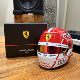 1 2 BELL Leclerc Hamilton’s new sponsor Ferrari F1 helmet model for the second half of the 2025 season
