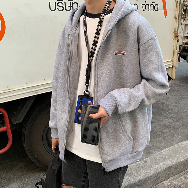 新款开衫连帽卫衣男士2020百搭上衣 vesibo卫衣