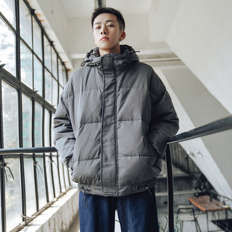 冬季新款加厚棉衣男潮流连帽保暖棉服宽松帅气男生棉袄外套衣服 冬季新款加厚棉衣男潮流连帽保暖棉服宽松帅气男生棉袄外套衣服