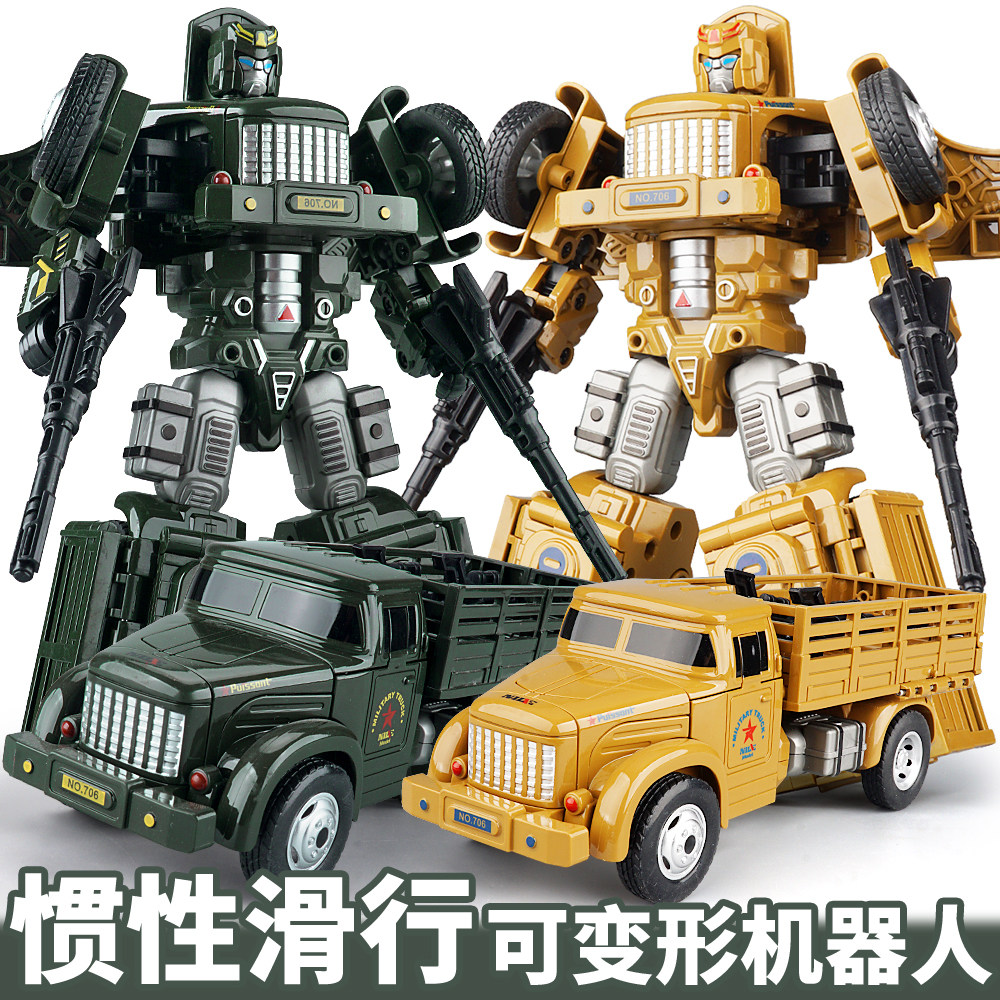 儿童变形汽车柱玩具大黄蜂卡车机甲金刚机器人模型警擎天套装男孩,淘宝优惠券,粉丝福利购,淘宝优惠卷