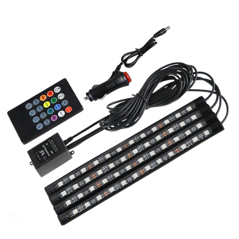 汽车氛围灯车内usb气氛声控感应led车载脚底内饰无线免改装饰用品,淘宝优惠券,粉丝福利购,淘宝优惠卷