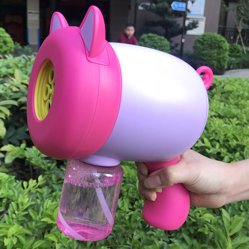 大号电动少女心玩具儿童吹泡泡枪 仙品吹泡泡