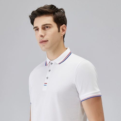 Футболка polo для работы, черная футболка с коротким рукавом для отдыха подходит для мужчин и женщин, делается под заказ, с вышивкой, короткий рукав