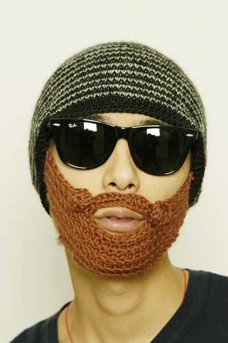 The Beard Man 手工 针织 胡须 胡子 毛线帽 可定制 儿童 宝宝 款 - 图2