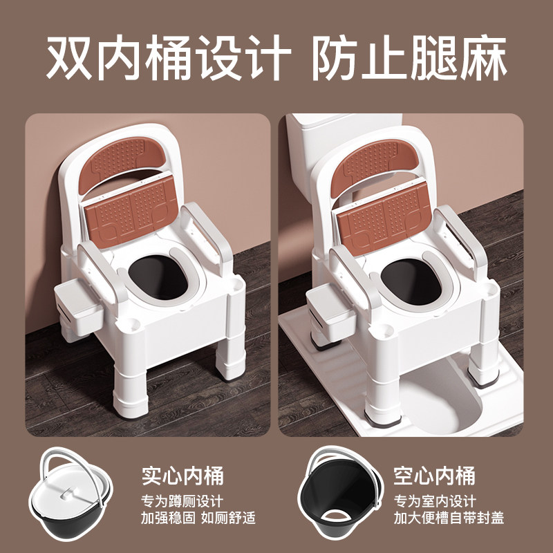 老年人椅子孕妇卧室便携式坐便器 唛吉母婴孕妇马桶/座便器